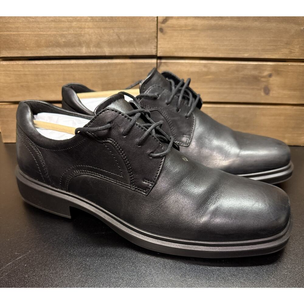 Ecco Men's Helsinki 2 Bike-Toe Oxfords Shoes Black Size 10